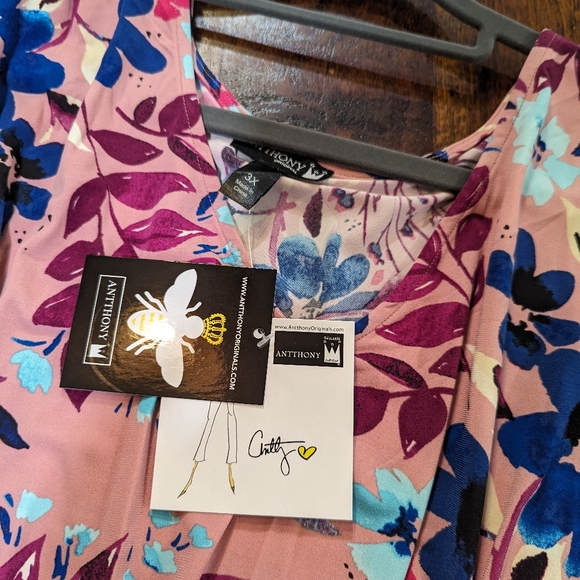 Anthony Originals 3X Dresses New *READ* Eyelet Midi Maxi Flattering Plus Size - Picture 8 of 10